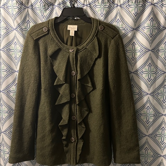 Chico's Jackets & Blazers - Chico's Deep Olive Jacket or Blazer Depending on Occasion…terrific condition